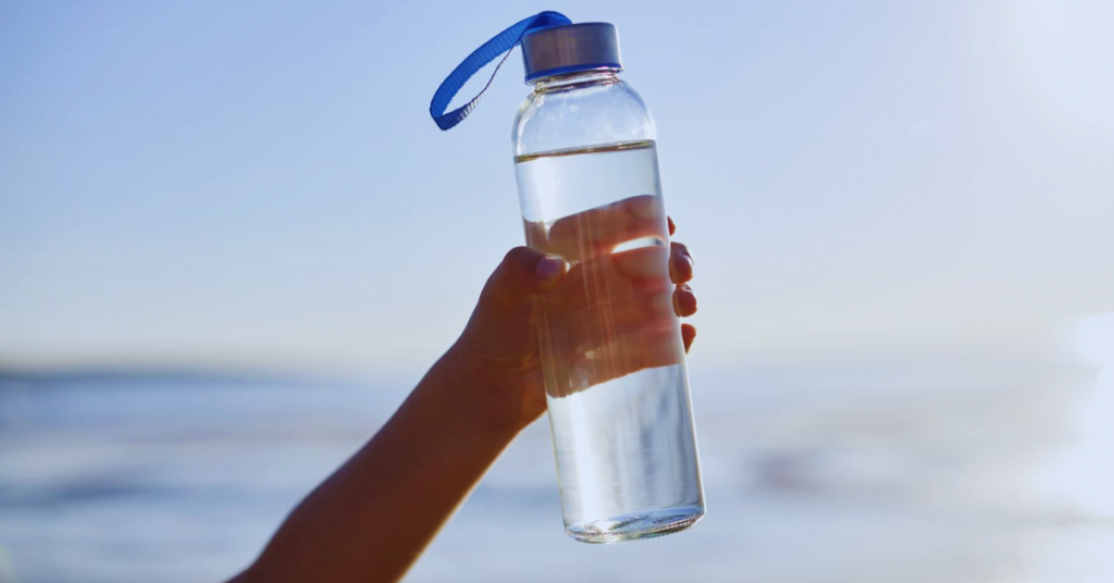 Ueberblick ueber Wasserstoff Wasser Flaschen